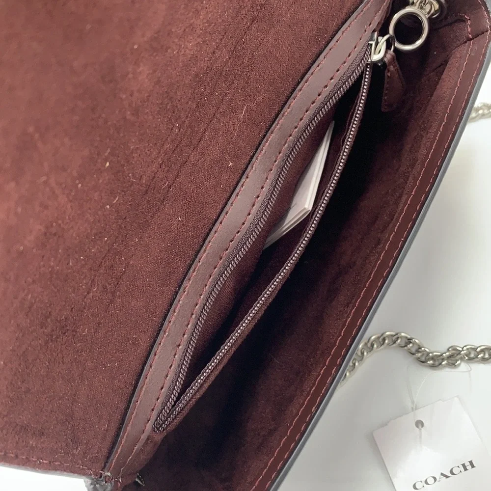 COACH Gemma Crossbody In Colorblock With Apple Buckle Forest Midnight Navy color